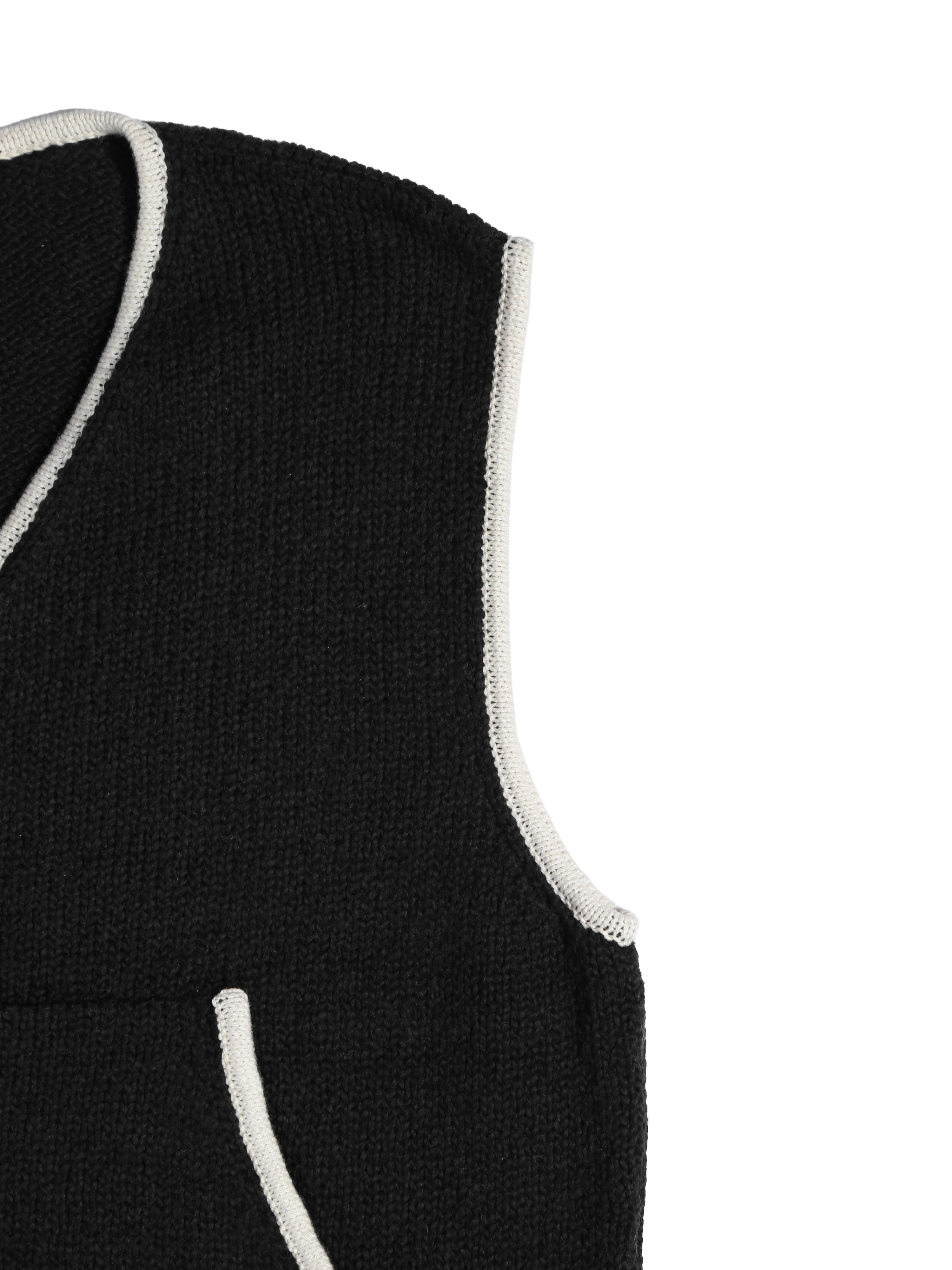 Margo Knit Vest (Black) Reuben Oliver