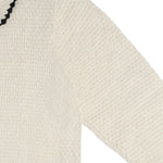 The Edith L/S Knit Polo (Off-White) Reuben Oliver