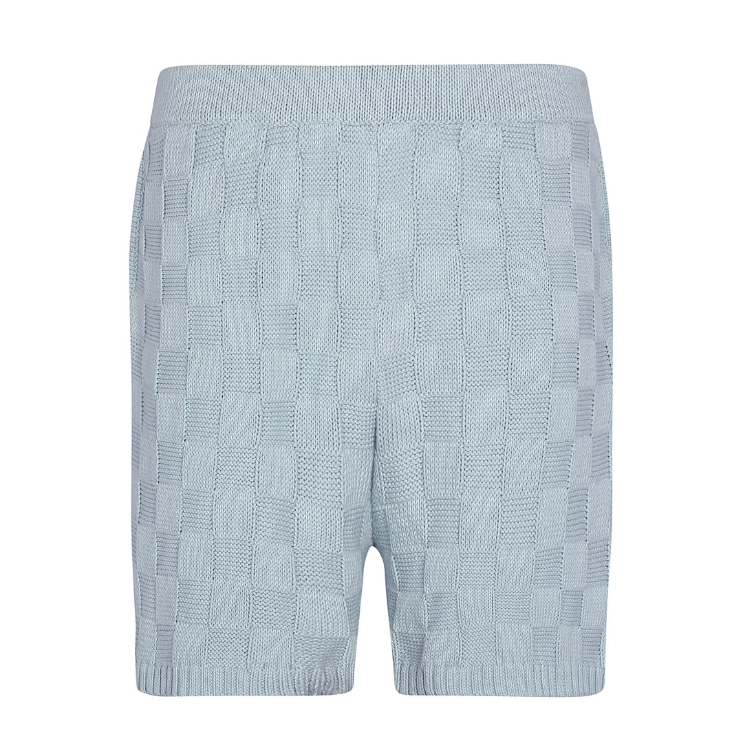 Checkered Light Blue Shorts Reuben Oliver
