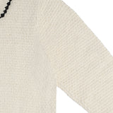 The Edith L/S Knit Polo (Off-White) Reuben Oliver
