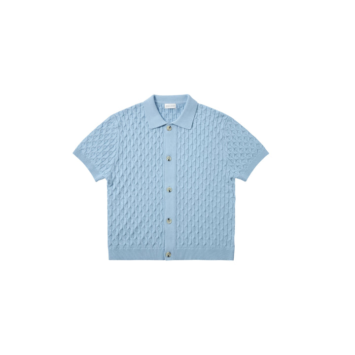 Short Sleeve Knit Button Down Reuben Oliver