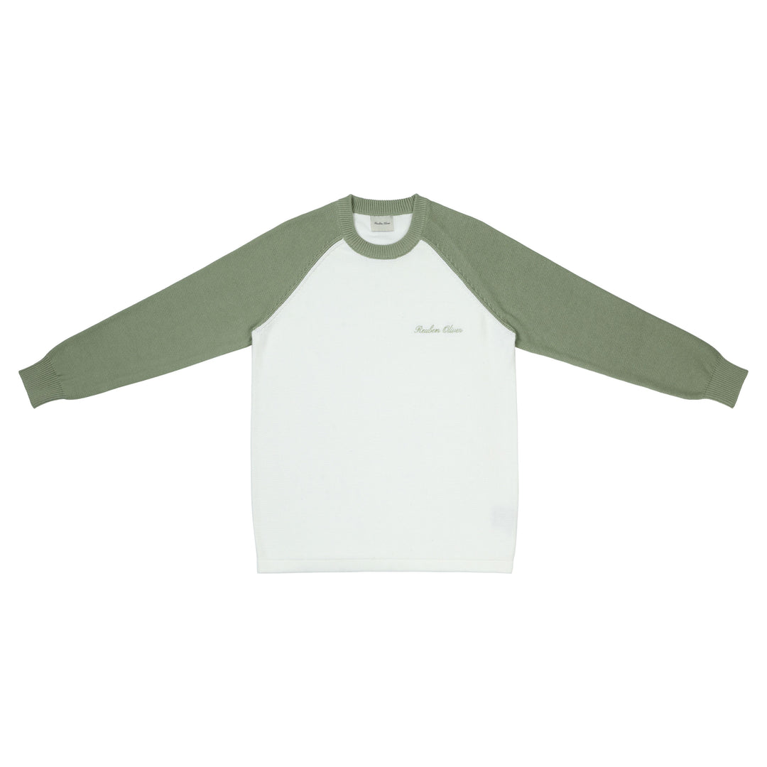 Long Sleeve Knit Baseball T-shirt