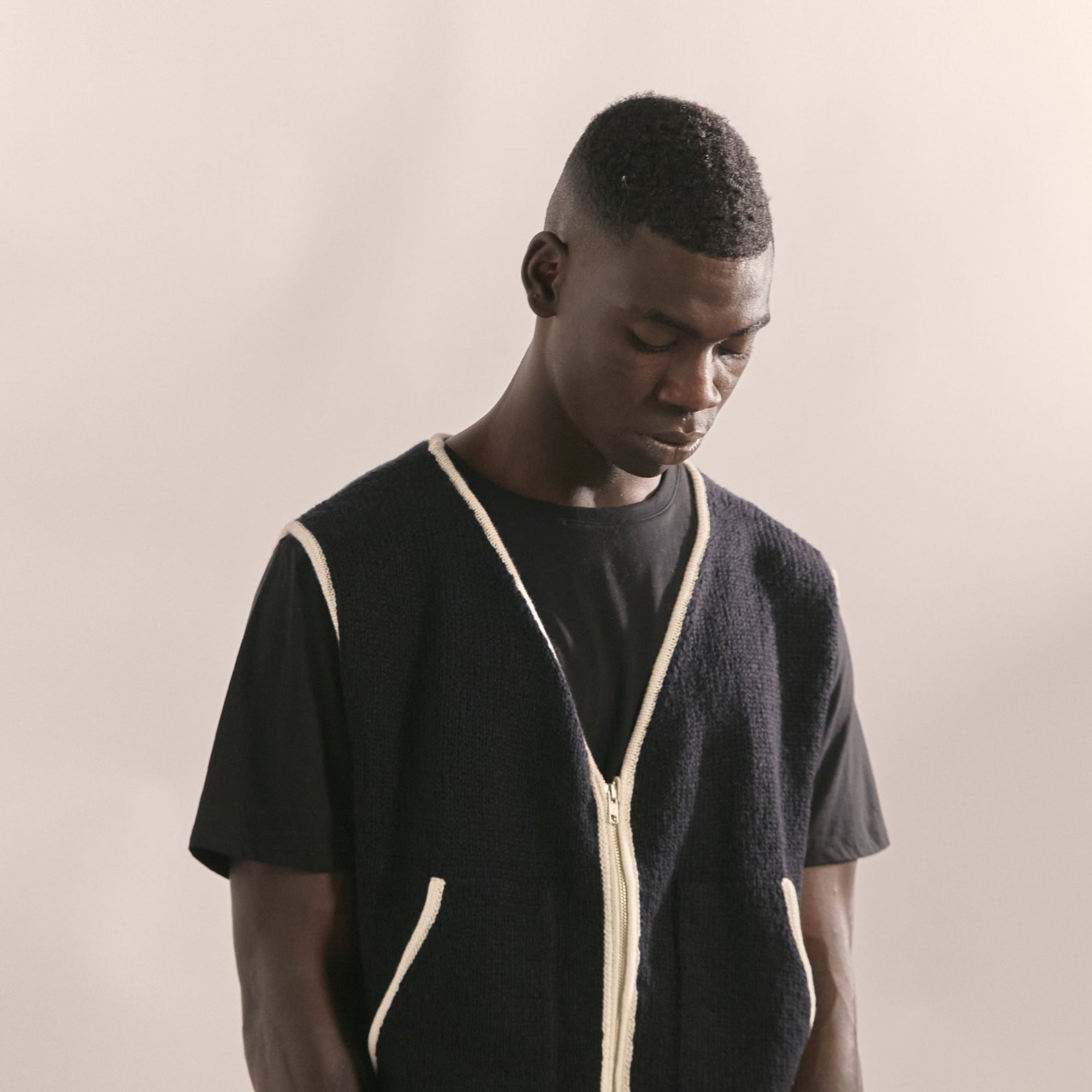 Margo Knit Vest (Black) Reuben Oliver