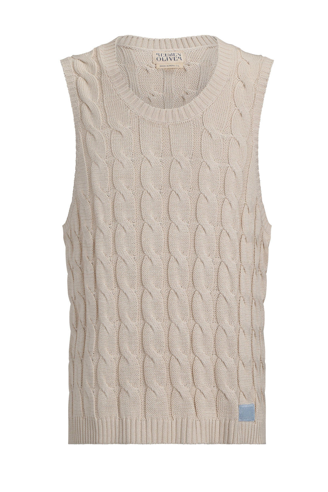 The Cable Knit Tank Top Reuben Oliver
