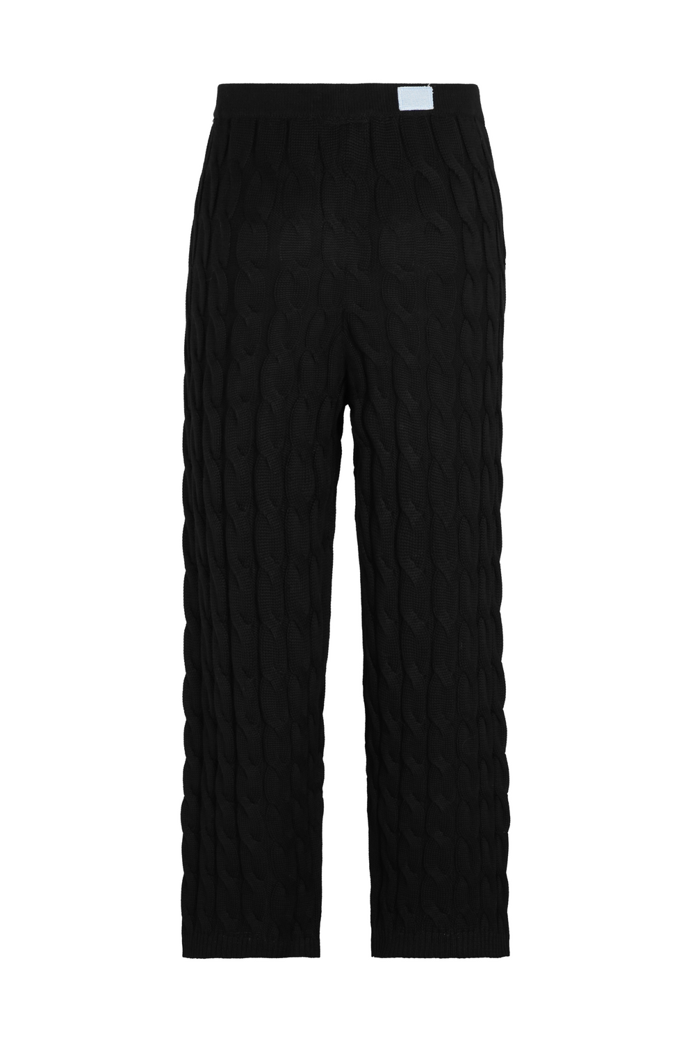 Black Cable Knit Pants Reuben Oliver