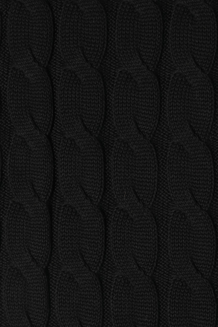 Black Cable Knit Pants Reuben Oliver