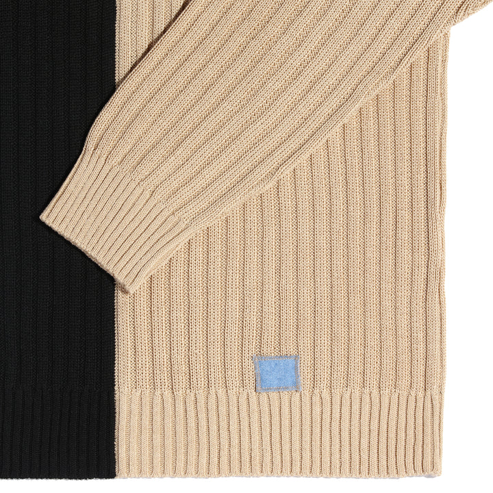 Two-Toned Ribbed Hoodie Reuben Oliver